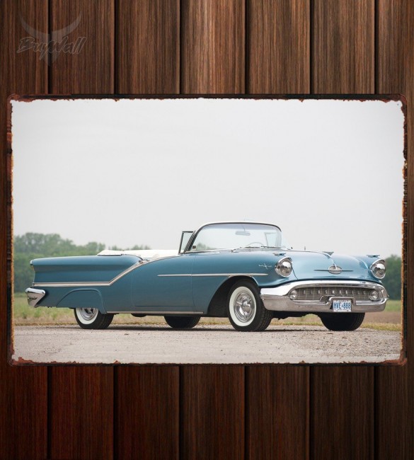 Металлическая табличка Oldsmobile 98 Convertible 496 Металлическая табличка Oldsmobile 98 Convertible 496